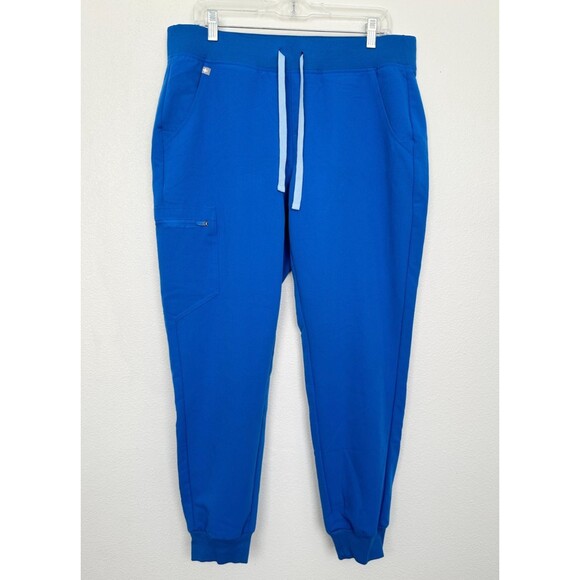 FIGS Zamora Jogger Royal Blue Drawstring Medical Women's Large NEW - Picture 1 of 7